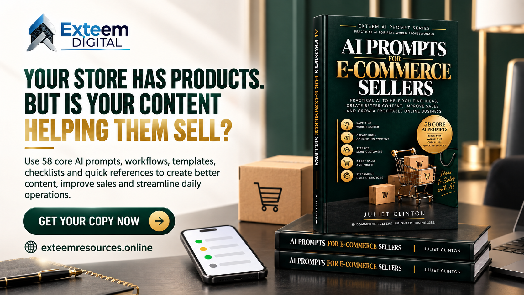 AI PROMPTS FOR E-COMMERCE SELLERS